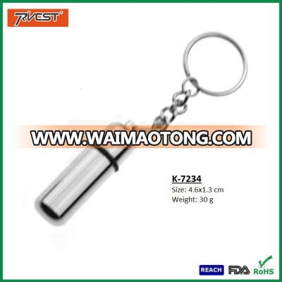 Wholesale Portable Stainless Steel Bullet Cigar Punch with Keychain